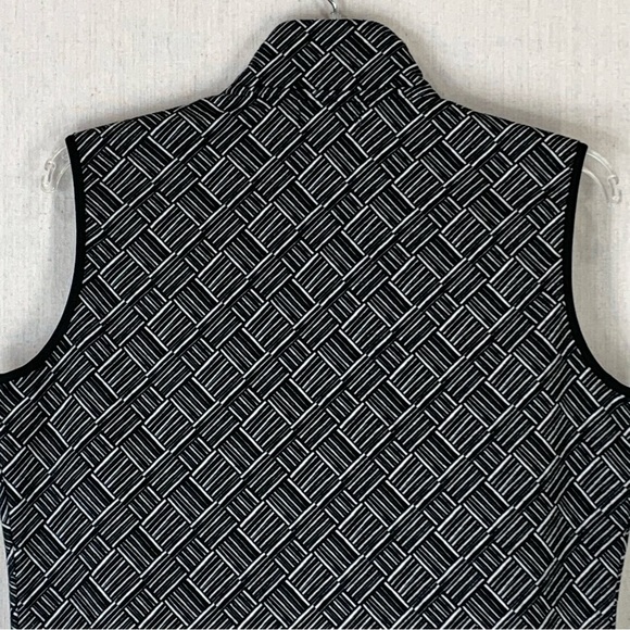 Adidas Women's Full Zip Geometric Print Faux Fur Lined Golf/Athletic Vest-Size S - Picture 11 of 16